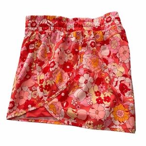 Avia Activewear Women's Running Shorts with Bike Liner - Floral -XL